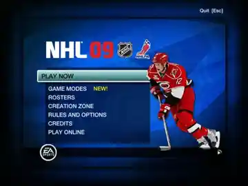 NHL 09 (USA) screen shot game playing